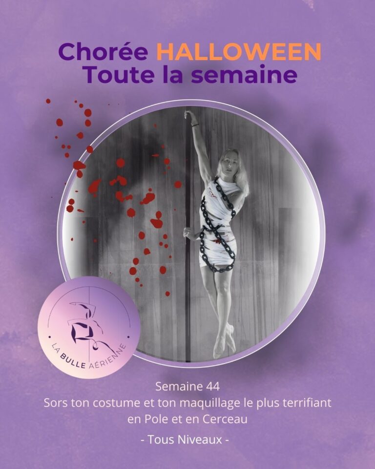 Du 27 octobre au 1er novembre, chorégraphie halloween au studio La bulle Aérienne Clisson