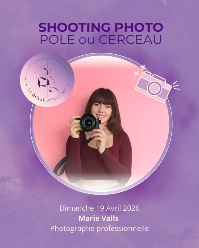 Shooting photo 2026 pole dance cerceau Marie Valls