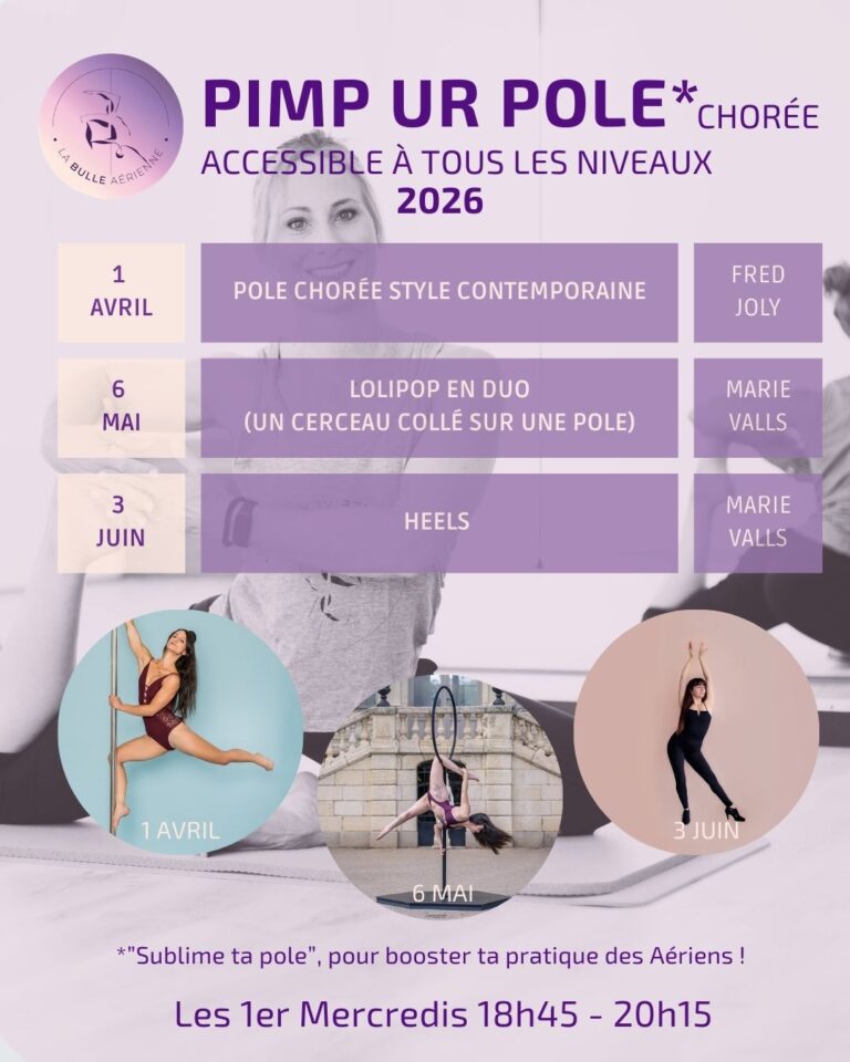 Stages de danses Pimp your pole La bulle Aérienne