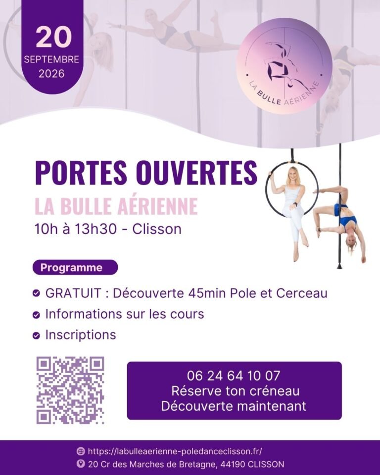 Affiche La bulle aérienne Portes ouvertes rentree 2026